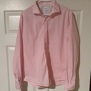 Denim & Flower Ricky Singh Pink Casual Button Down Shirt